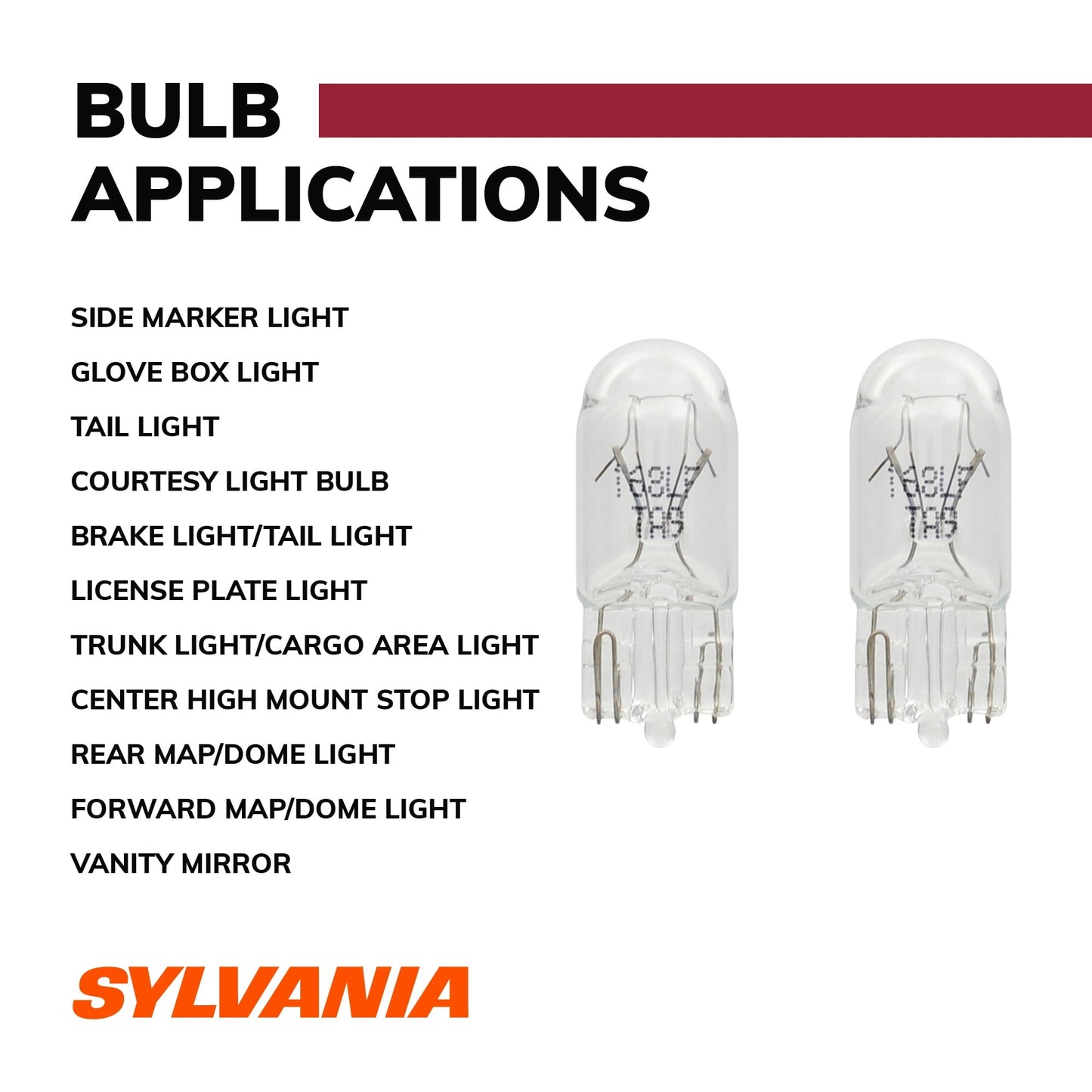 Classic Sylvania 168 Long Life Automotive Mini Bulb, Pack of 2.