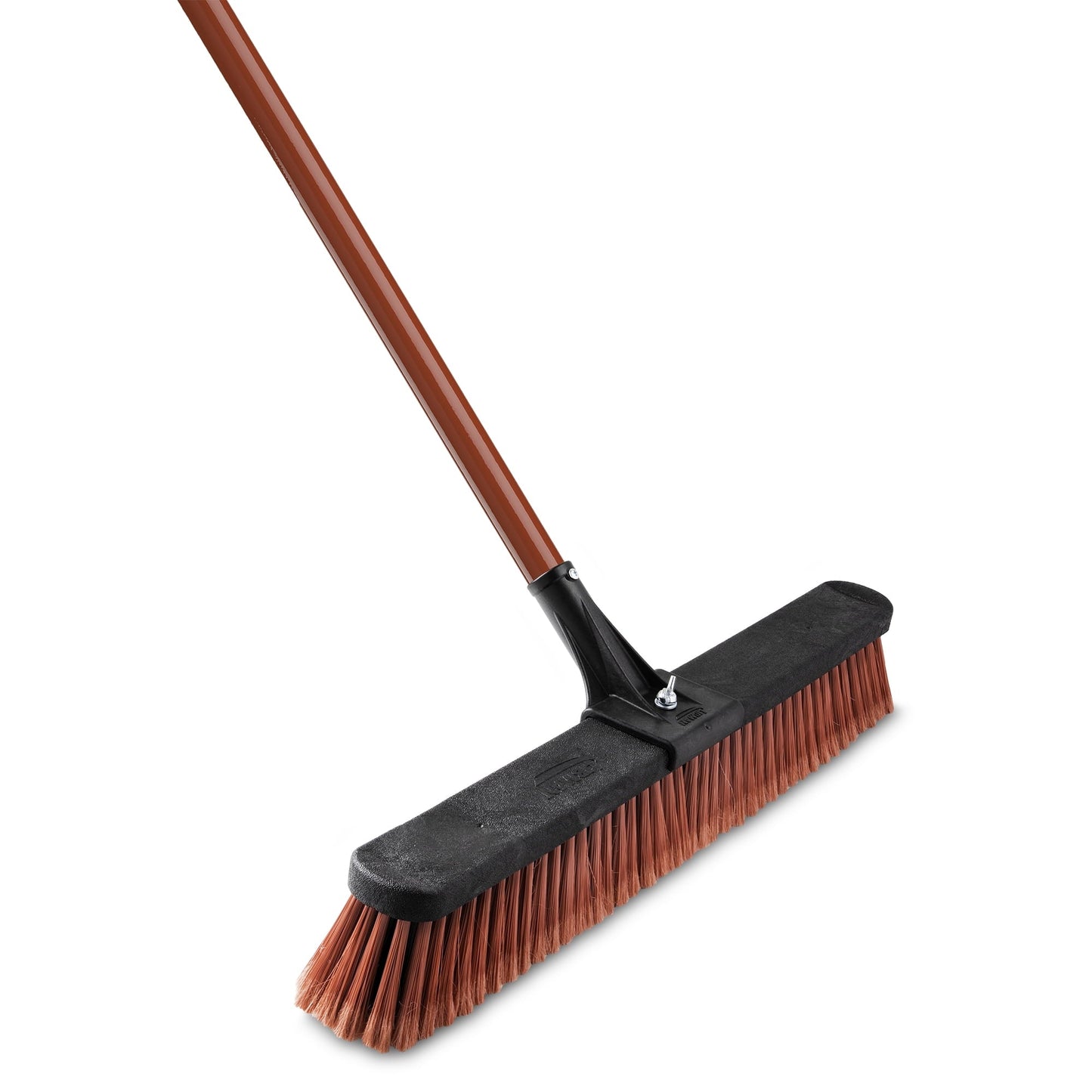 Classic Libman 24 in All-Purpose Push Broom with Powder Coated Red Steel Handle, 1189