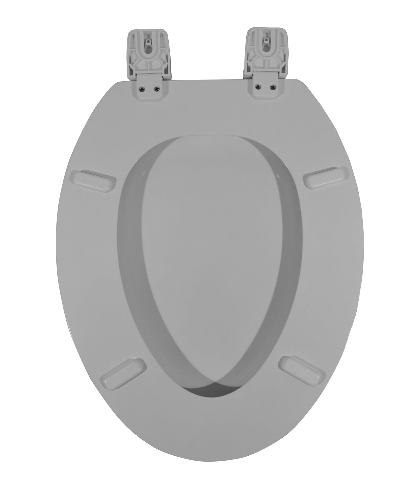 Versatile Mainstays Elongated White Wood Toilet Seat, Easy Clean