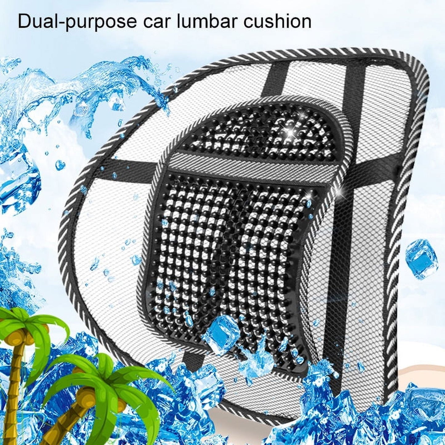 Versatile Lumbar Mesh Support for Home Office Chair or Car Seat Breathable Comfortable Back Support Lumbar Support Cushion