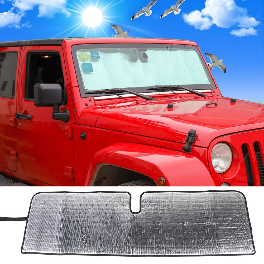 Versatile For Jeep Wrangler JK 2007-2018 Sunshade 2/4 Door Windshield UV Heat Insulation