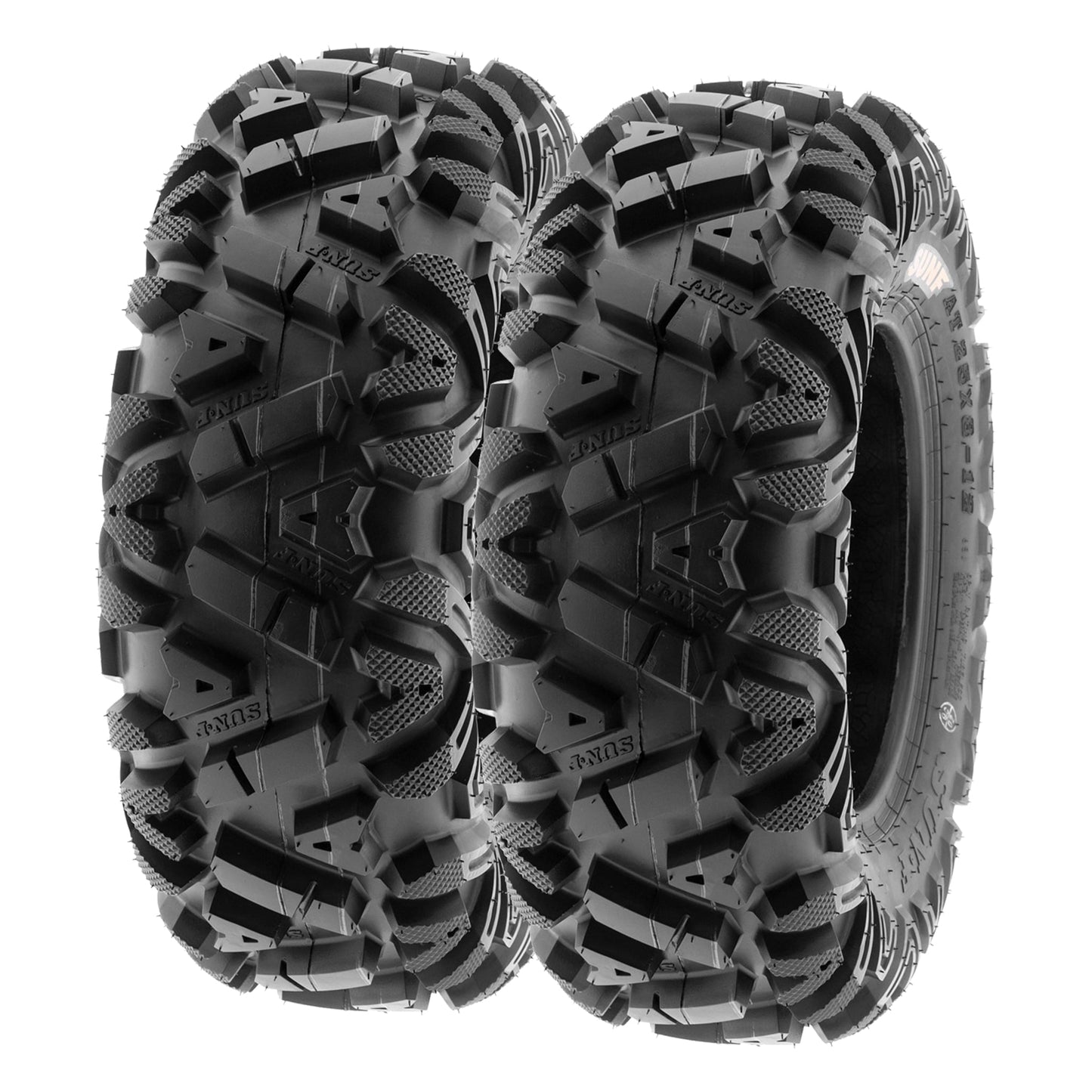 Classic SunF All Terrain ATV UTV Tires 26x8-12 & 26x11-12 6 PR A033 (Complete Full Set of 4)