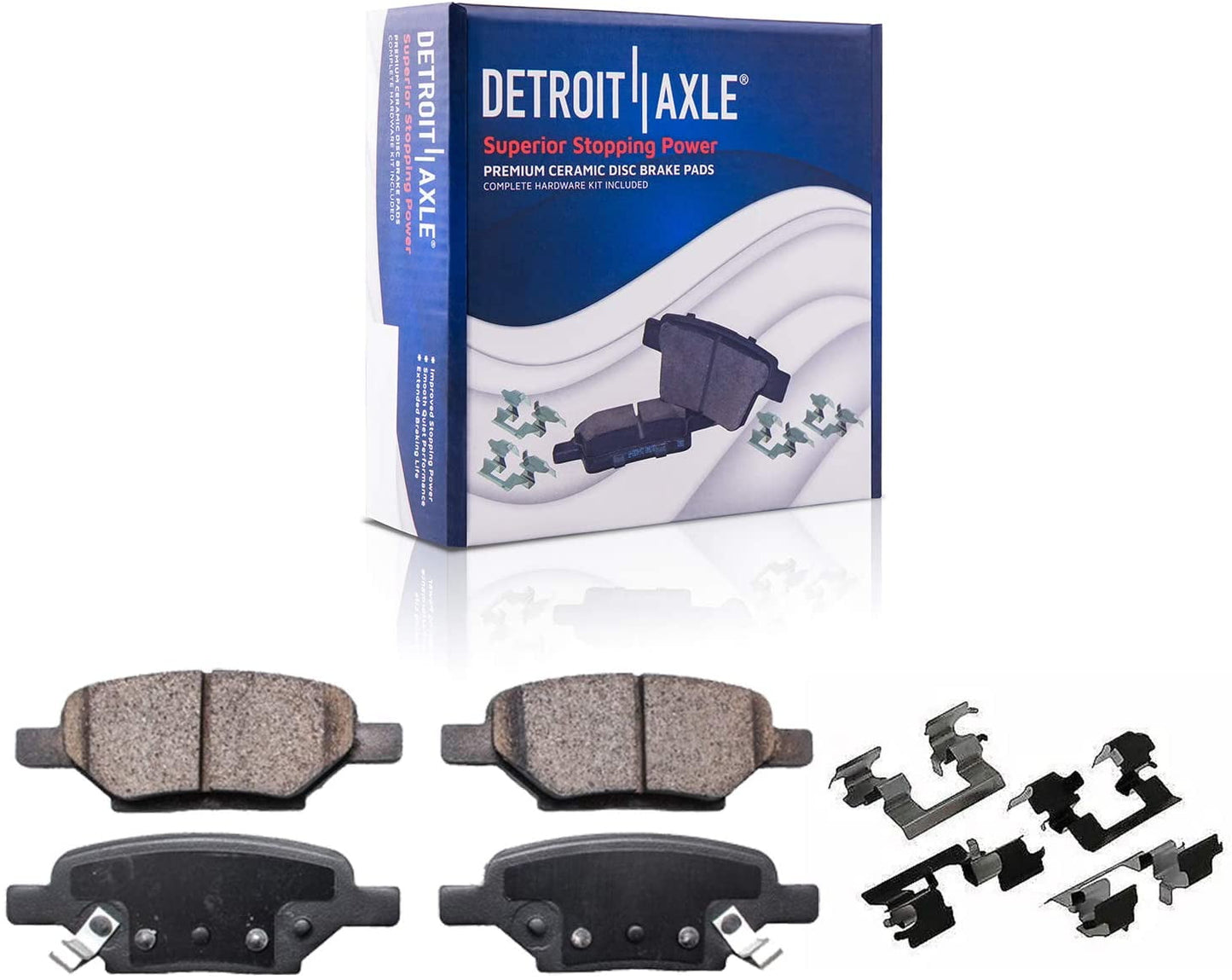 Versatile Detroit Axle - Rear Disc Rotors Brake Pads Right Caliper Replacement for Chevrolet Malibu Cobalt HHR Pontiac G5 G6 Pursuit Saturn Aura ion Fits select: 2011-2012 CHEVROLET MALIBU 2LT