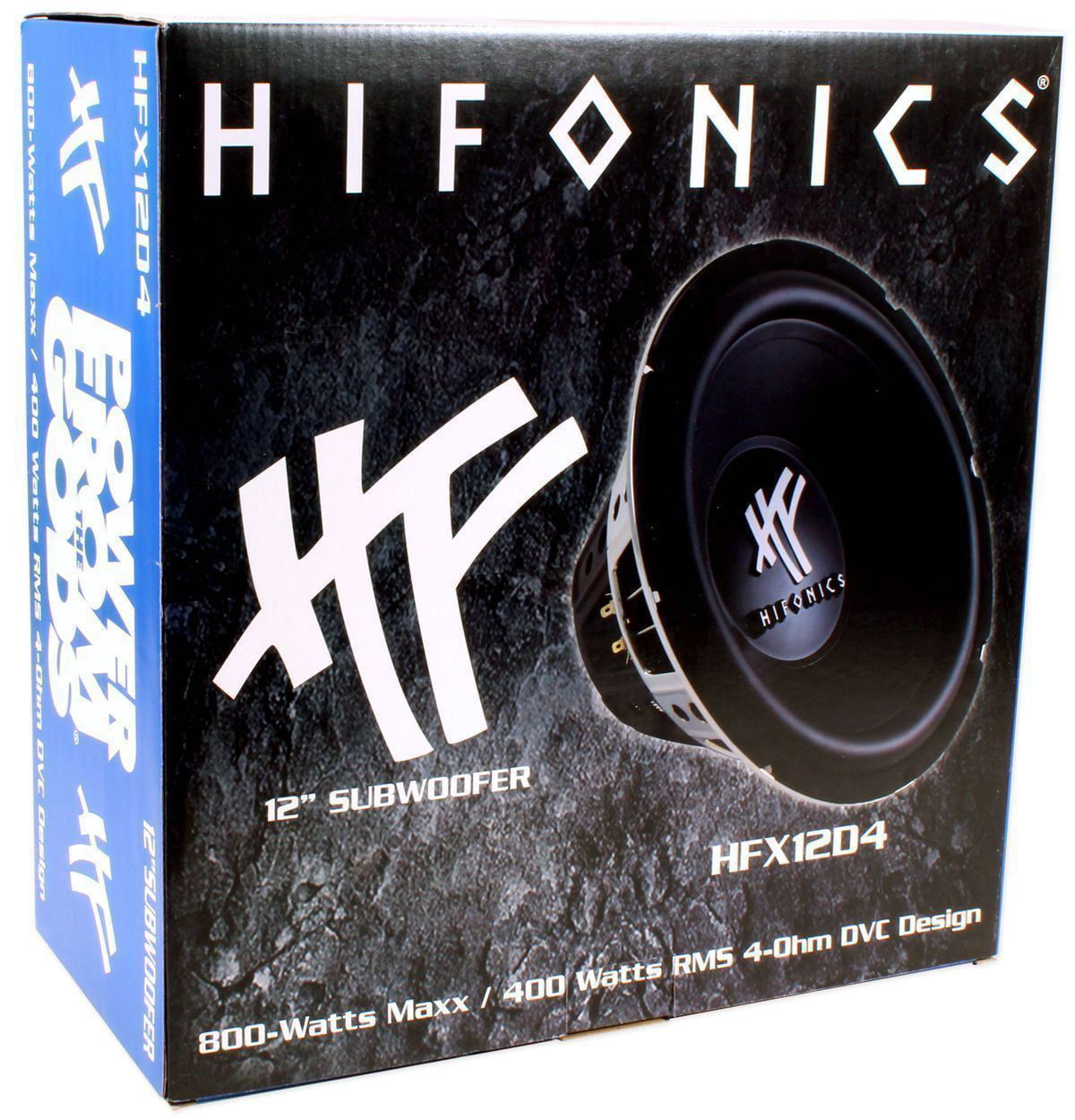 Classic Pair of Hifonics HFX12D4 HF Series 12" 800 Watt DVC 4 Ohm Car Subwoofers Bundle