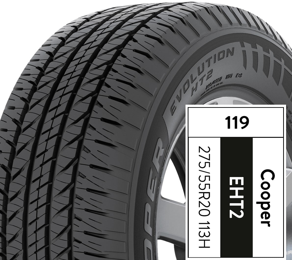 Classic Cooper Evolution HT2 275/55R20 113H All-Season Tire