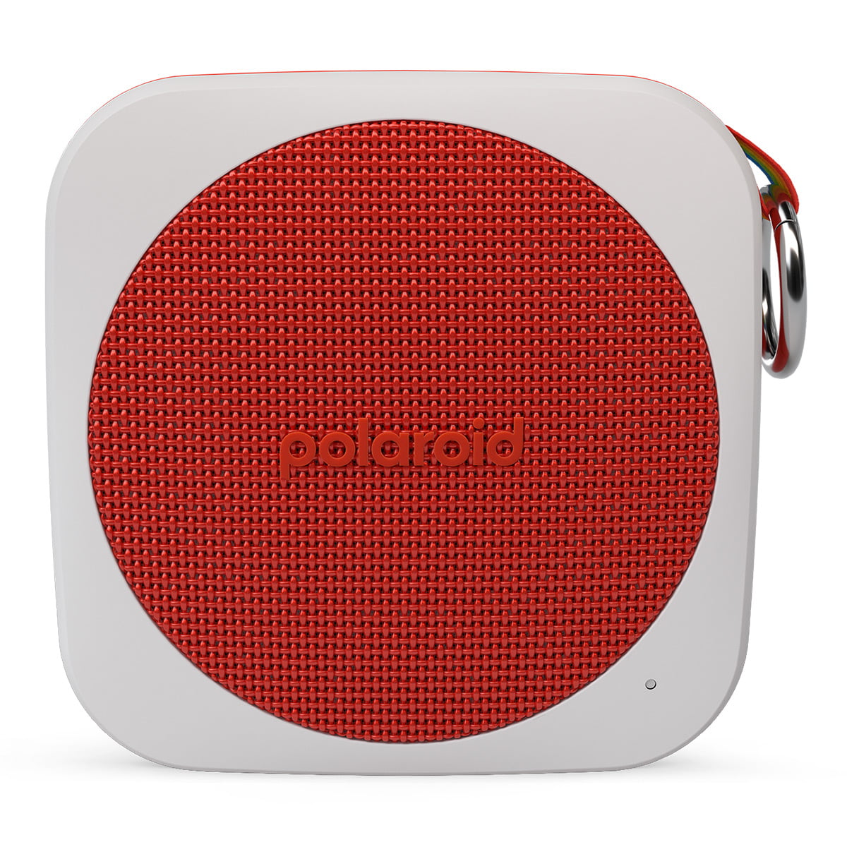 Classic Polaroid P1 Portable Bluetooth Speaker with Carabiner (Red & White)