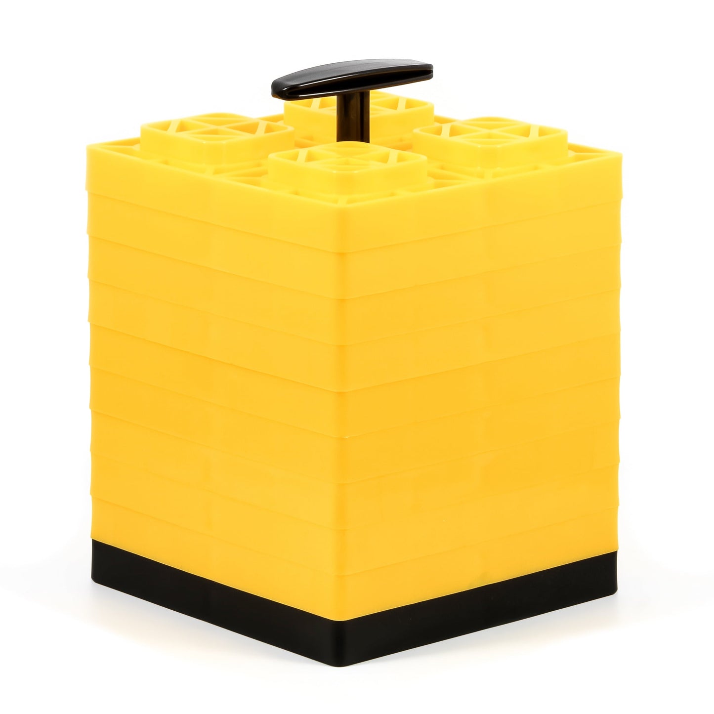 Classic Camco FasTen RV Leveling Blocks | Features a Durable Resin Design and Convenient Carrying Handle | Compatible with Single Wheel, Stabilizer Jacks, and More | 8.5-Inches x 8.5-Inches x 1-Inch (21022)