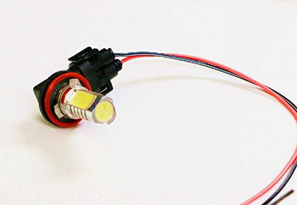 Classic iJDMTOY (2) H11 H8 880 881 Female Adapter Wiring Harness Sockets Wire For Headlights or Fog Lights