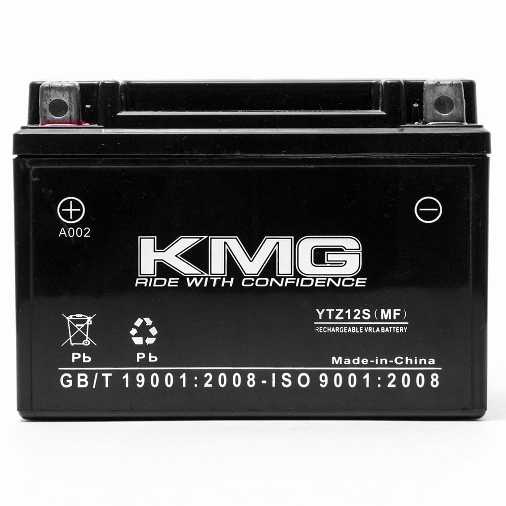 Classic KMG 12V Battery Compatible with Honda VT750C, CA, C2 2004-2008 Replacement Battery YTZ12S Sealed Maintenance Free Battery High Performance 12V SMF Replacement Powersport Battery