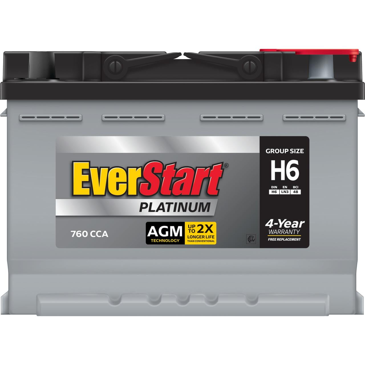 Classic EverStart Platinum BOXED AGM Automotive Battery, Group Size H6 12 Volt, 760 CCA