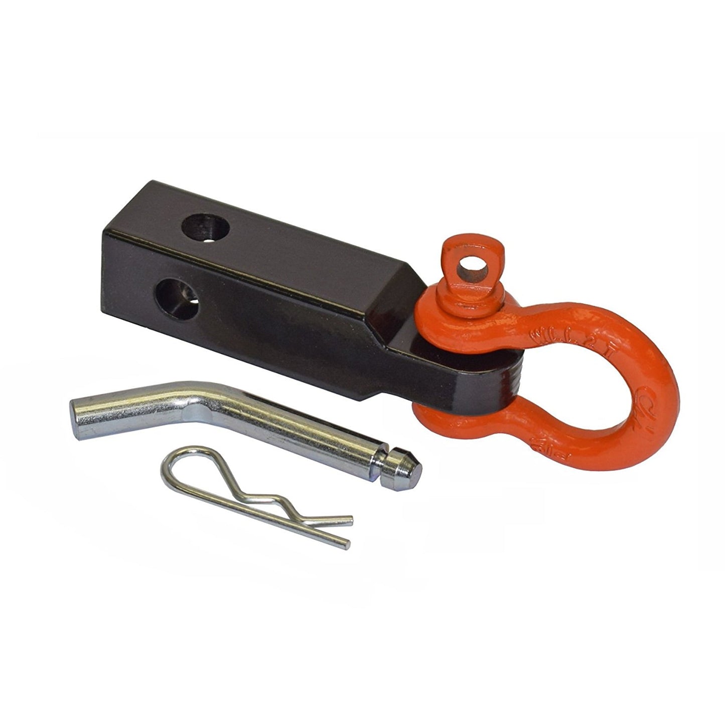 Versatile Rigid Hitch (TSM-125-D) Tow Strap Shackle Mount for 1-1/4 Inch Receivers - Made In U.S.A.