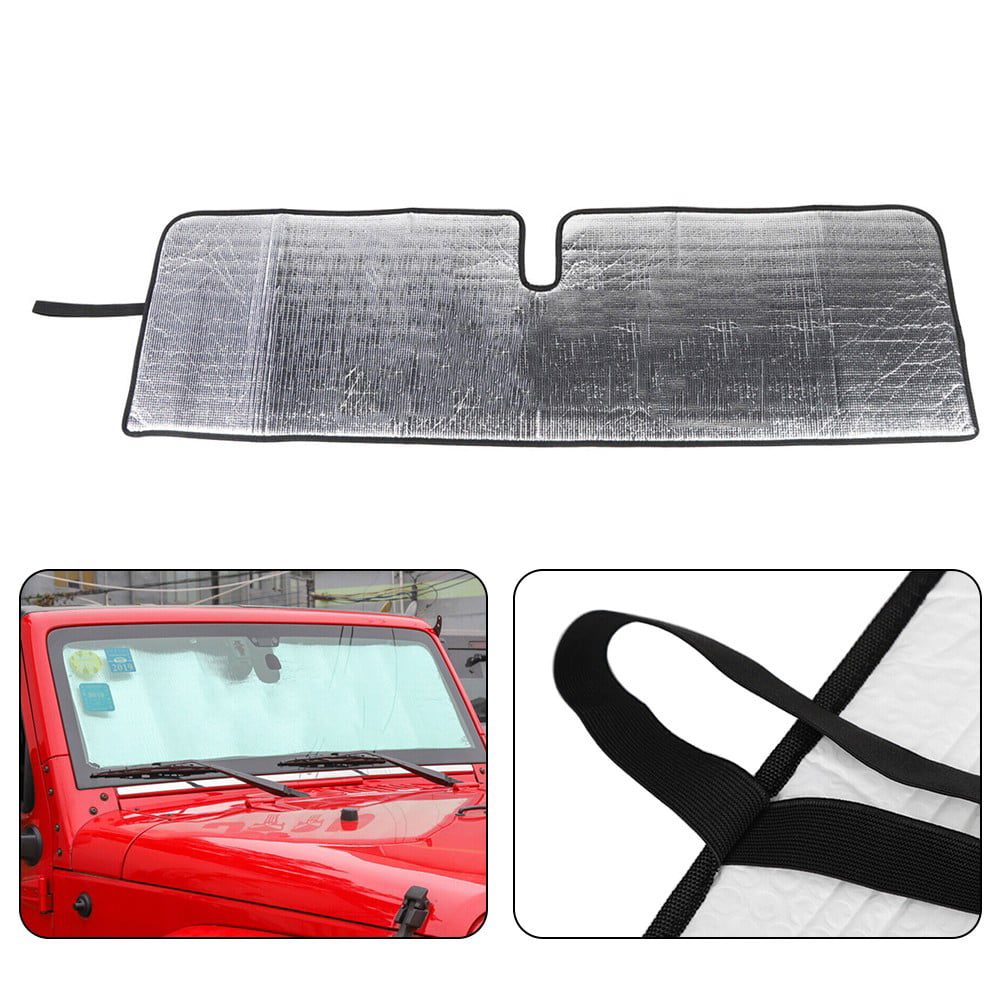 Versatile For Jeep Wrangler JK 2007-2018 Sunshade 2/4 Door Windshield UV Heat Insulation