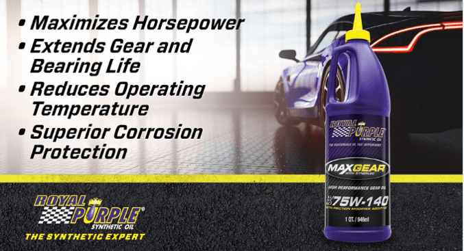 Classic Royal Purple Max Gear 75W-140 Gear Oil, 1 Quart