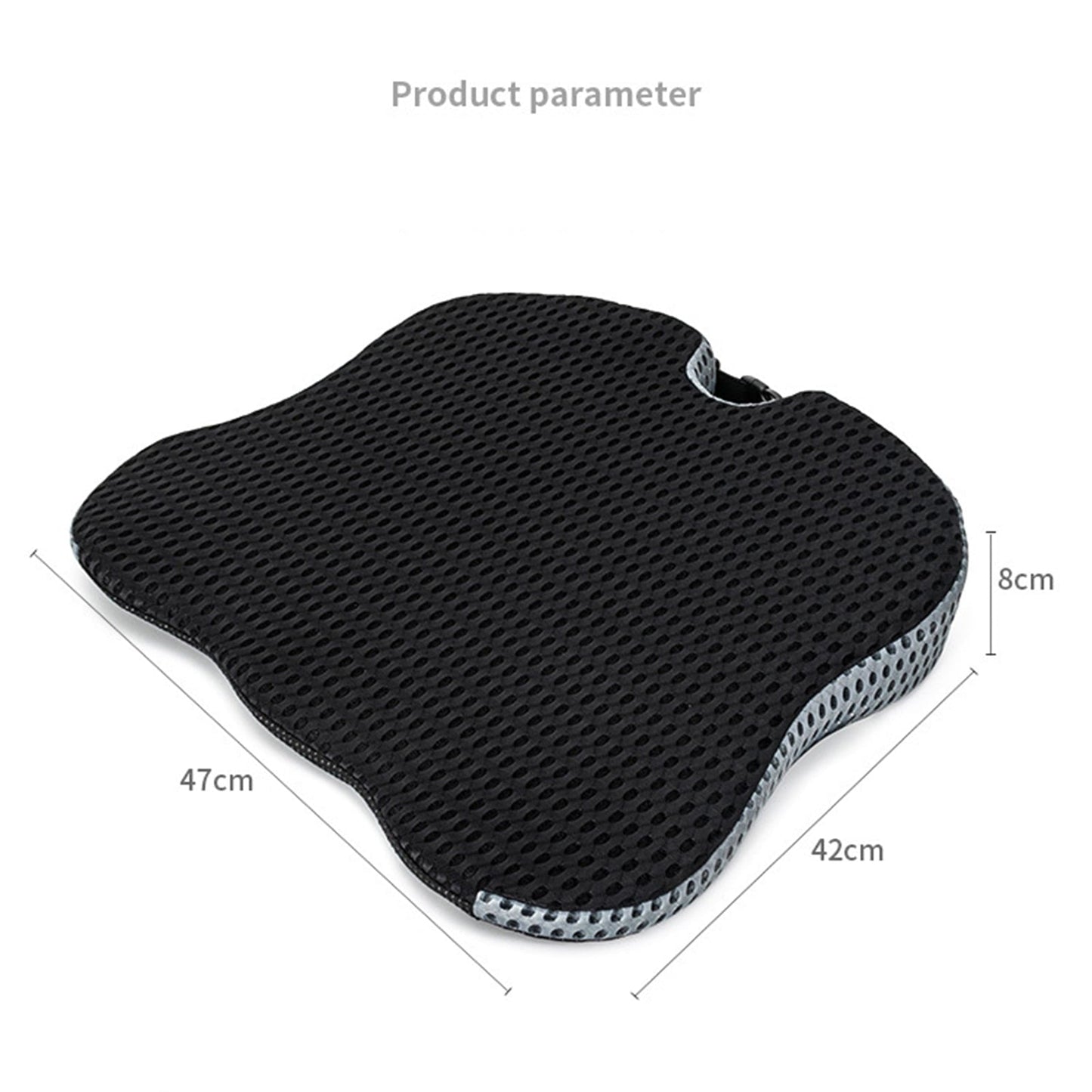 Versatile Oenbopo Car Seat Cushion, Memory Foam Seat Cushion Automobile Wedge Pad Pillow for Car, Truck, Office Chair Wheelchairs Support Tailbone Pain Relief