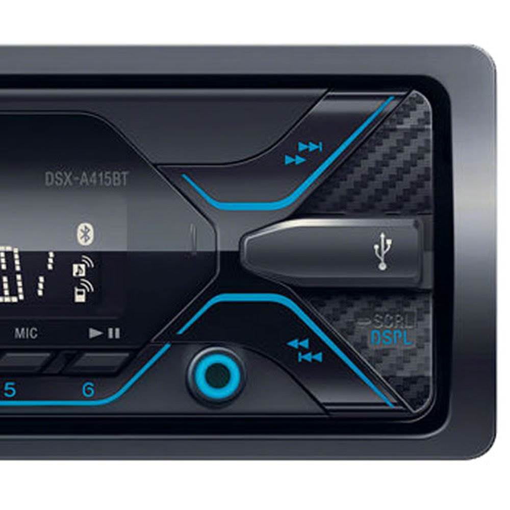 Versatile Sony  DSX-A415BT Single DIN Bluetooth In-Dash Digital Media Car Stereo Receiver with Front 3.5 & USB Auxiliary Inputs