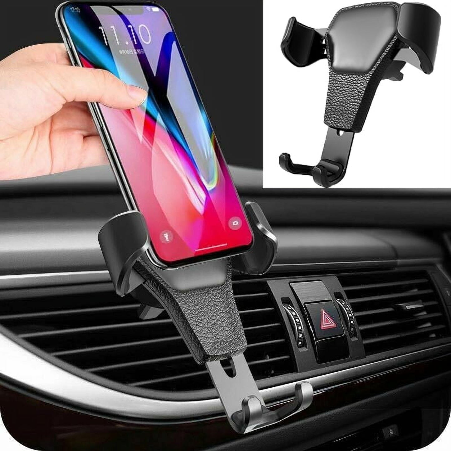 Classic 2 Pack Universal Auto-Clamping Gravity Air Vent Car Mount Holder Cradle for Cell Phone Smartphone