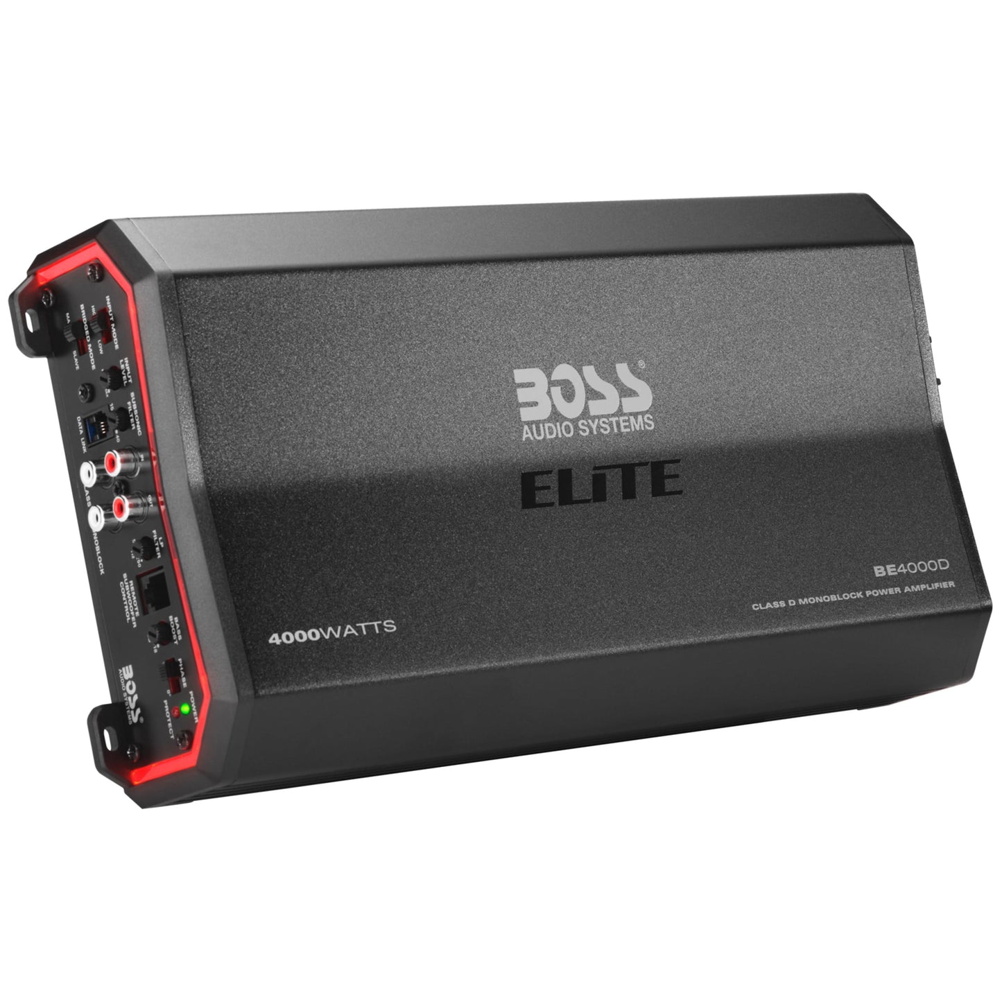 Classic BOSS Audio Systems BE4000D Elite Series Car Audio Amplifier - 4000 High Output, Class D, Monoblock, 1/8 Ohm, High/Low Level Inputs, Low Pass Crossover, Hook Up To Stereo and Subwoofer