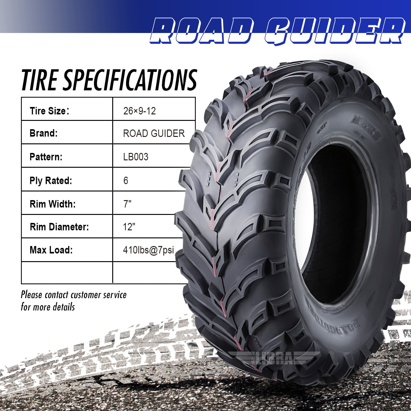 Classic One New ATV/UTV Tire 26x9-12 26x9x12 6PR 10275