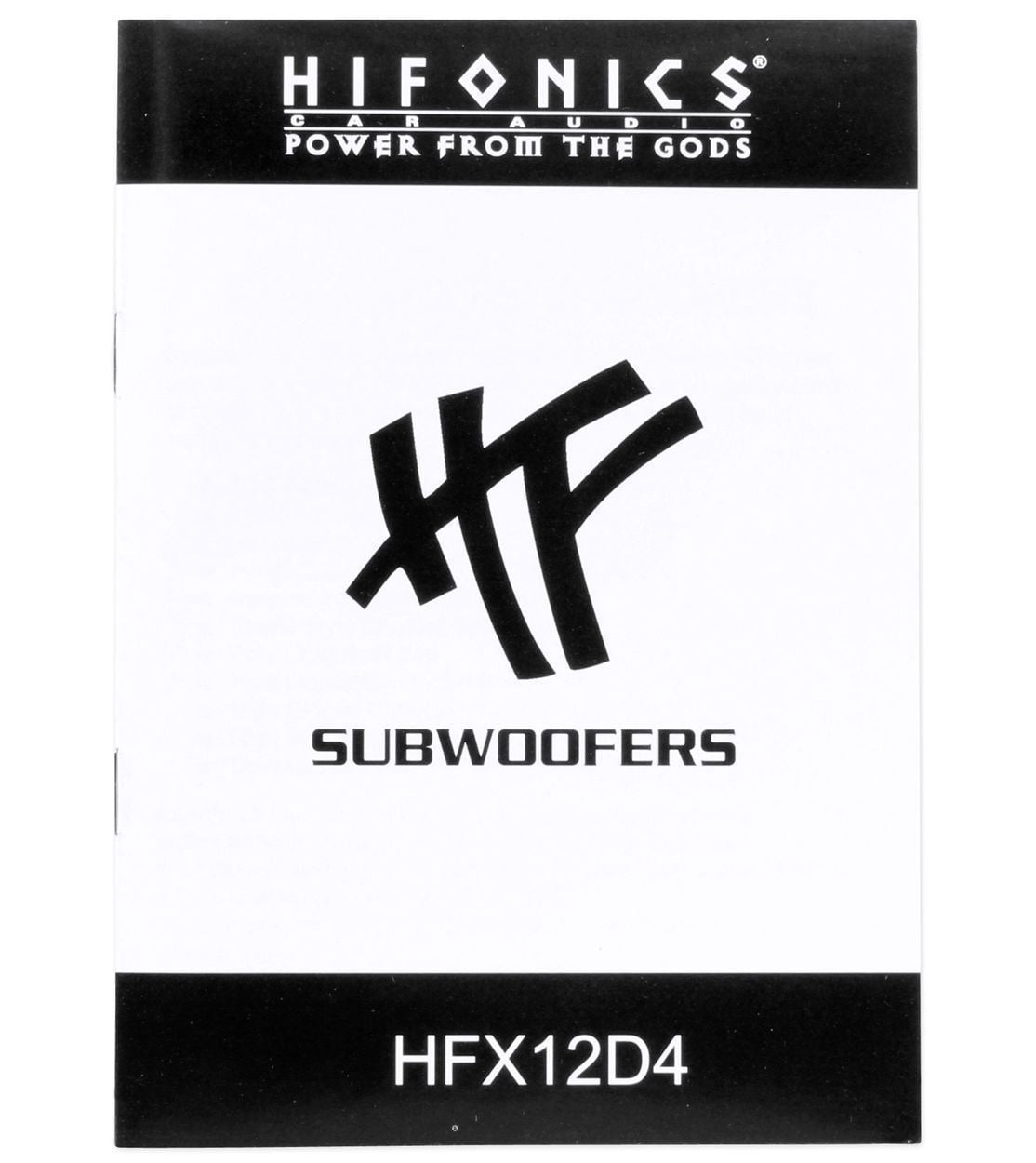 Classic Pair of Hifonics HFX12D4 HF Series 12" 800 Watt DVC 4 Ohm Car Subwoofers Bundle